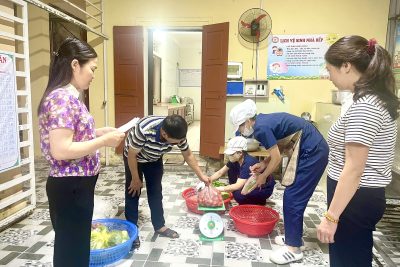 🔔 CÔNG TÁC GIÁM SÁT GIAO NHẬN THỰC PHẨM TẠI TRƯỜNG MẦM NON CÁT THÀNH 🔔