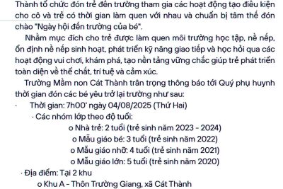 KẾ HOẠCH TUYỂN SINH NĂM HỌC 2025 – 2026