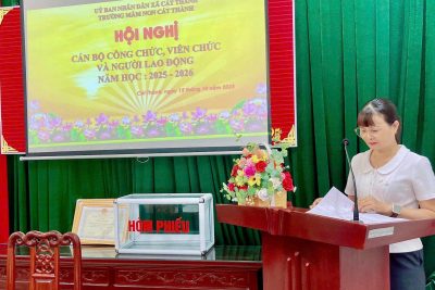 HỘI NGHỊ CÁN BỘ , VIÊN CHỨC NGƯỜI LAO ĐỘNG NĂM HỌC 2025 – 2026